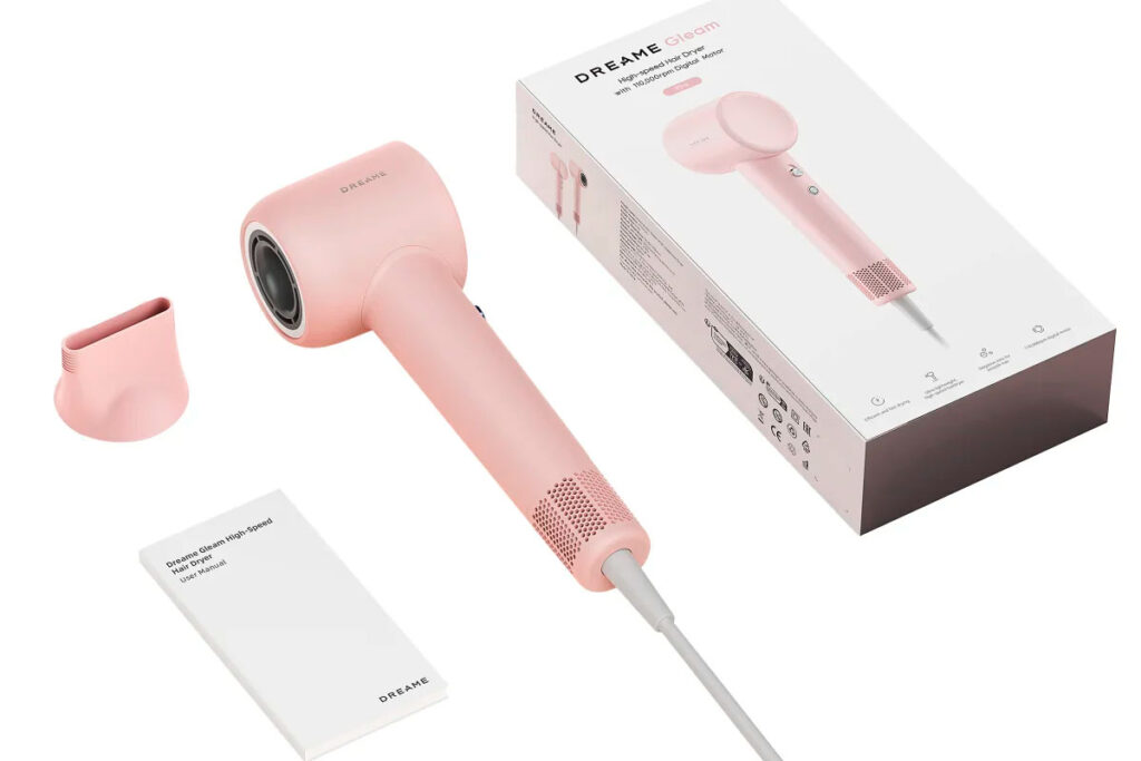 1. dreame hair gleam hair dryer pink (photo a)