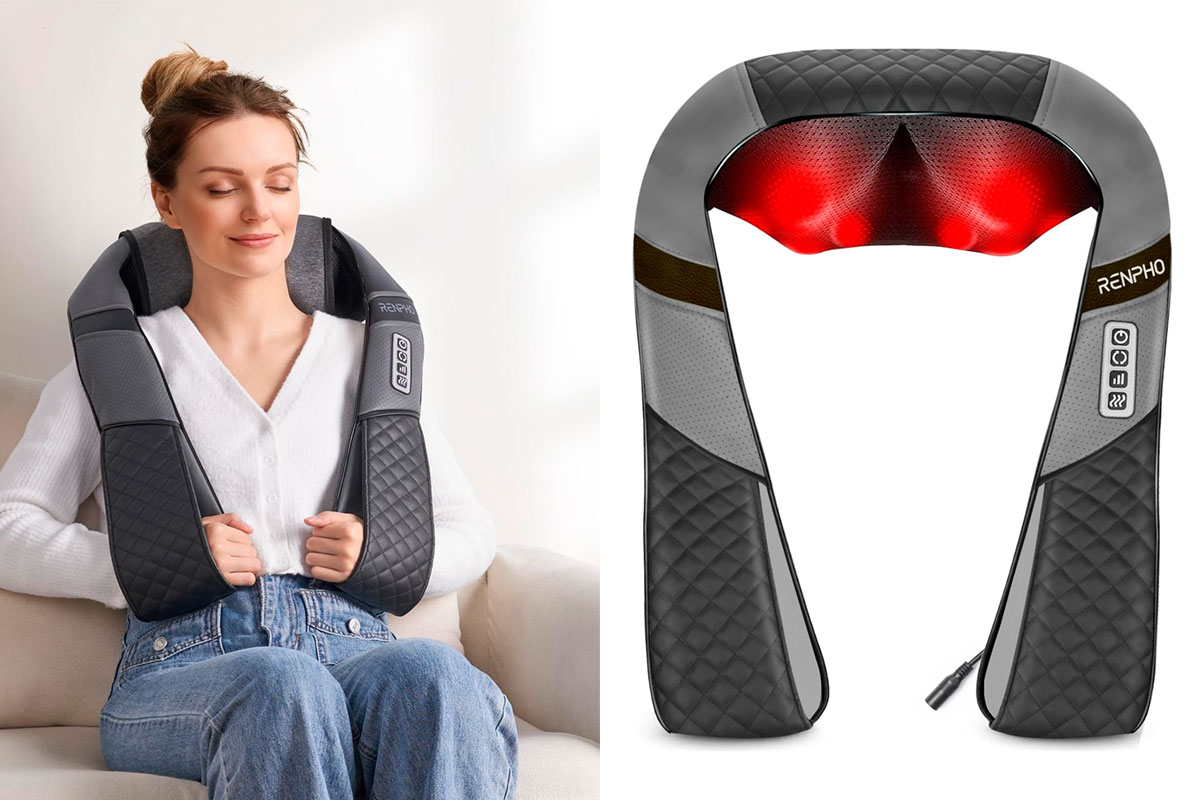 5. renpho neck back massager with heat (photo a)
