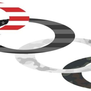 oakley 211 006 001 unisex adult sticker pack small usa flag/camo replacement lenses, usa, 0 mm