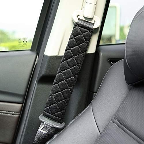 4 pack seat belt cover extra long seat belt pads for car soft comfort shoulder strap covers harness pads helps protect your neck and shoulder(24.5cm,black) 4 pack seat belt cover extra long seat belt pads for car soft comfort shoulder strap covers harness pads helps protect your neck and shoulder(24.5cm,black)