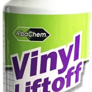 albachem vlr vinyl lifter for fabric fast drying & no residue vinyl remover (6 fl oz)