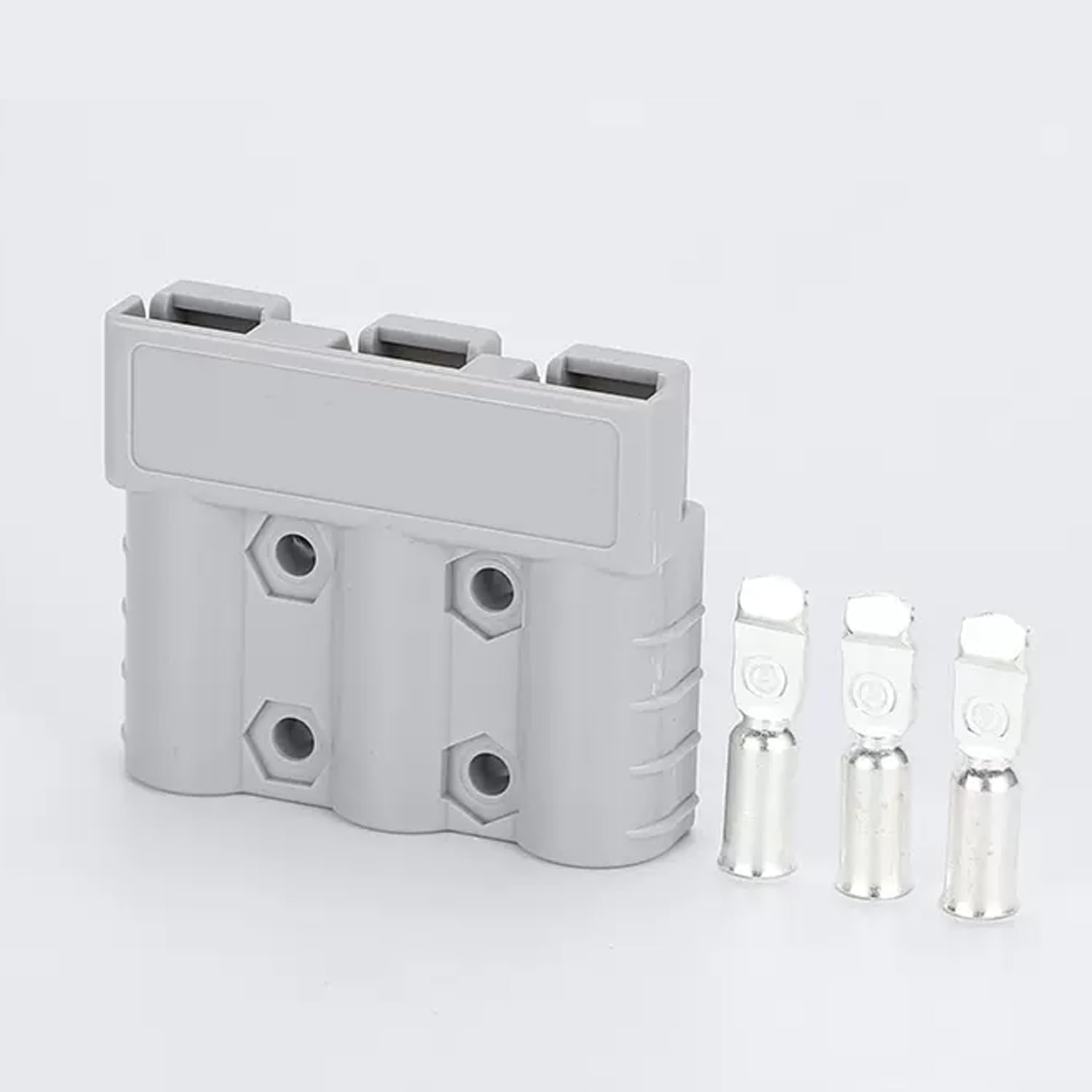 anderson style 3 pin 3 pole battery connector, 50 amp 6awg quick connect/disconnect for dc dc chargers, solar panels, trailers, 4wd, caravans (1 pcs) anderson style 3 pin 3 pole battery connector, 50 amp 6awg quick connect/disconnect for dc dc chargers, solar panels, trailers, 4wd, caravans (1 pcs)