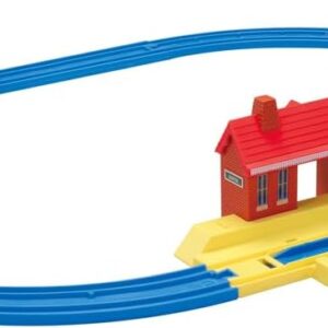 takara tomy plarail thomas the tank engine basic set, train toy, ages 3 and up, pass toy safety standards, st mark certified, plarail takara tomy