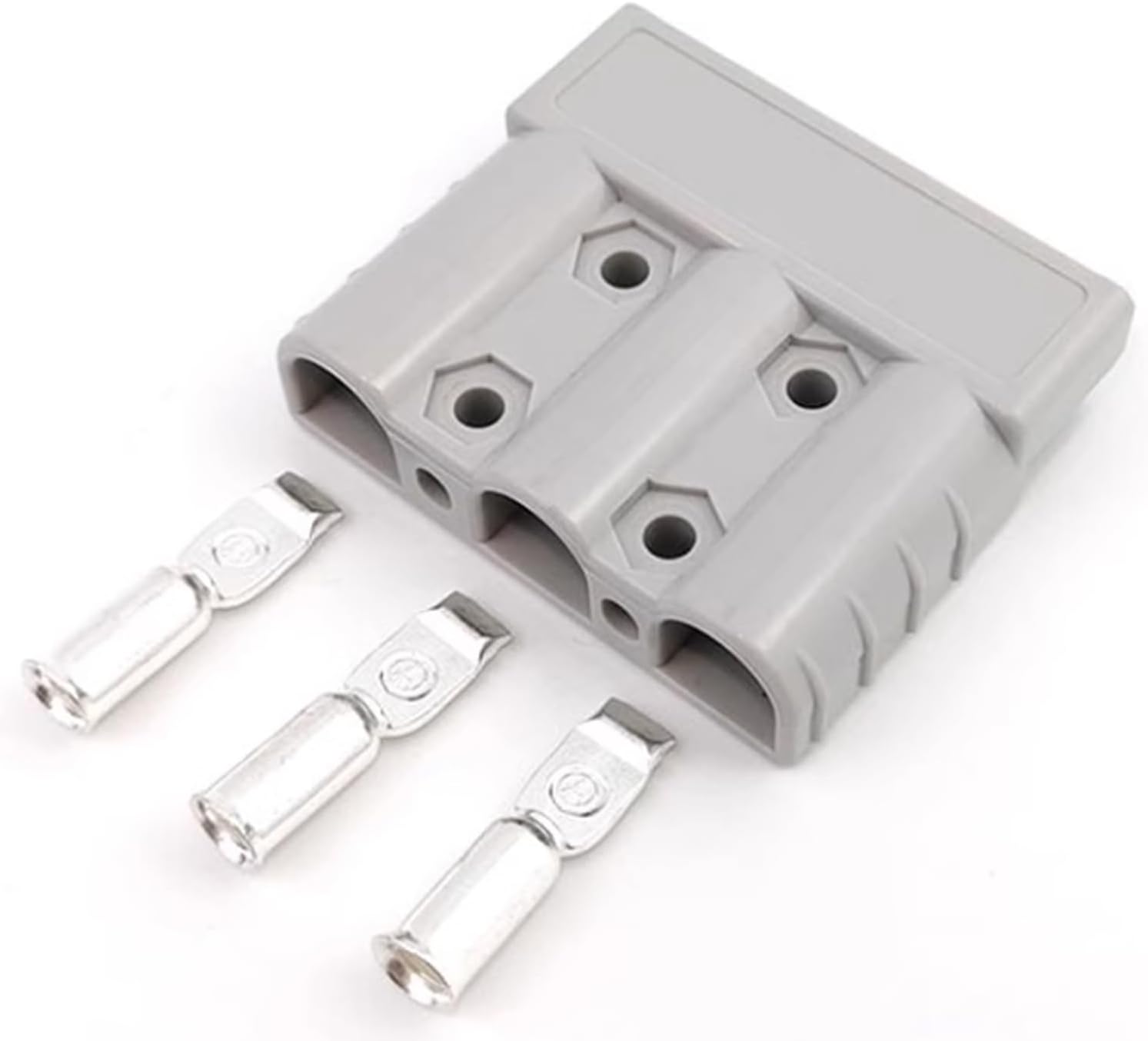 anderson style 3 pin 3 pole battery connector, 50 amp 6awg quick connect/disconnect for dc dc chargers, solar panels, trailers, 4wd, caravans (1 pcs) anderson style 3 pin 3 pole battery connector, 50 amp 6awg quick connect/disconnect for dc dc chargers, solar panels, trailers, 4wd, caravans (1 pcs)
