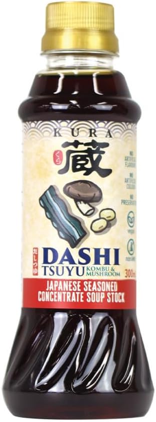 kura dashi tsuyu sauce (shiitake & kelp concentrate), 300 ml kura dashi tsuyu sauce (shiitake & kelp concentrate), 300 ml