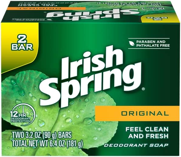irish spring original deodorant bar soap, 3.20 oz bars, 2 ea irish spring original deodorant bar soap, 3.20 oz bars, 2 ea