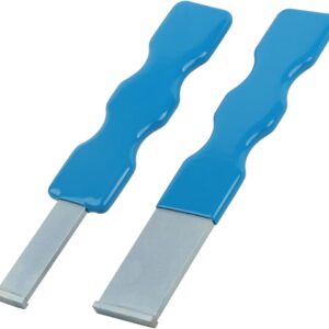 iteq 2 pcs carbide scraper set, carbon steel super scraper tip, remove gasket, carbon, rust and metal buildup, clean disc brake caliper slides