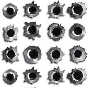 realistic bullet hole 3m vinyl sticker decal 24 pack peel and stick