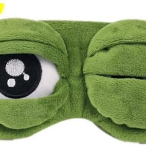 maonativey cute green cartoon frog eye mask sleep travel mask