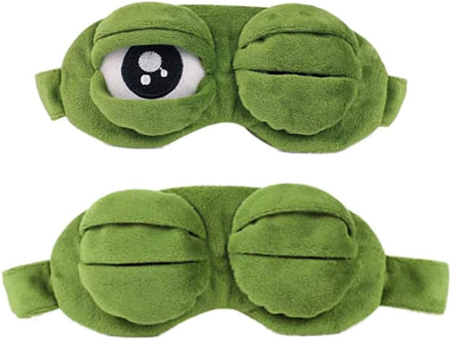 maonativey cute green cartoon frog eye mask sleep travel mask maonativey cute green cartoon frog eye mask sleep travel mask