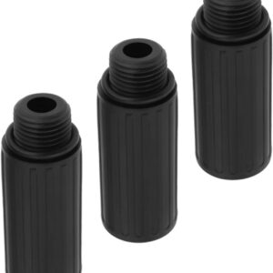 lyvixora 3pcs oil cap plug m15 1.5mm air compressor breather replacement parts, compatible with craftsman powermate coleman husky, e100087 oil fill cap accessories (black thread)​​