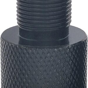 beanprecoy 1pc black aluminum alloy 1/2 20 unef to 1/2 28 unf thread adapter, male to female pipe fitting adapter for plumbing & mechanical parts