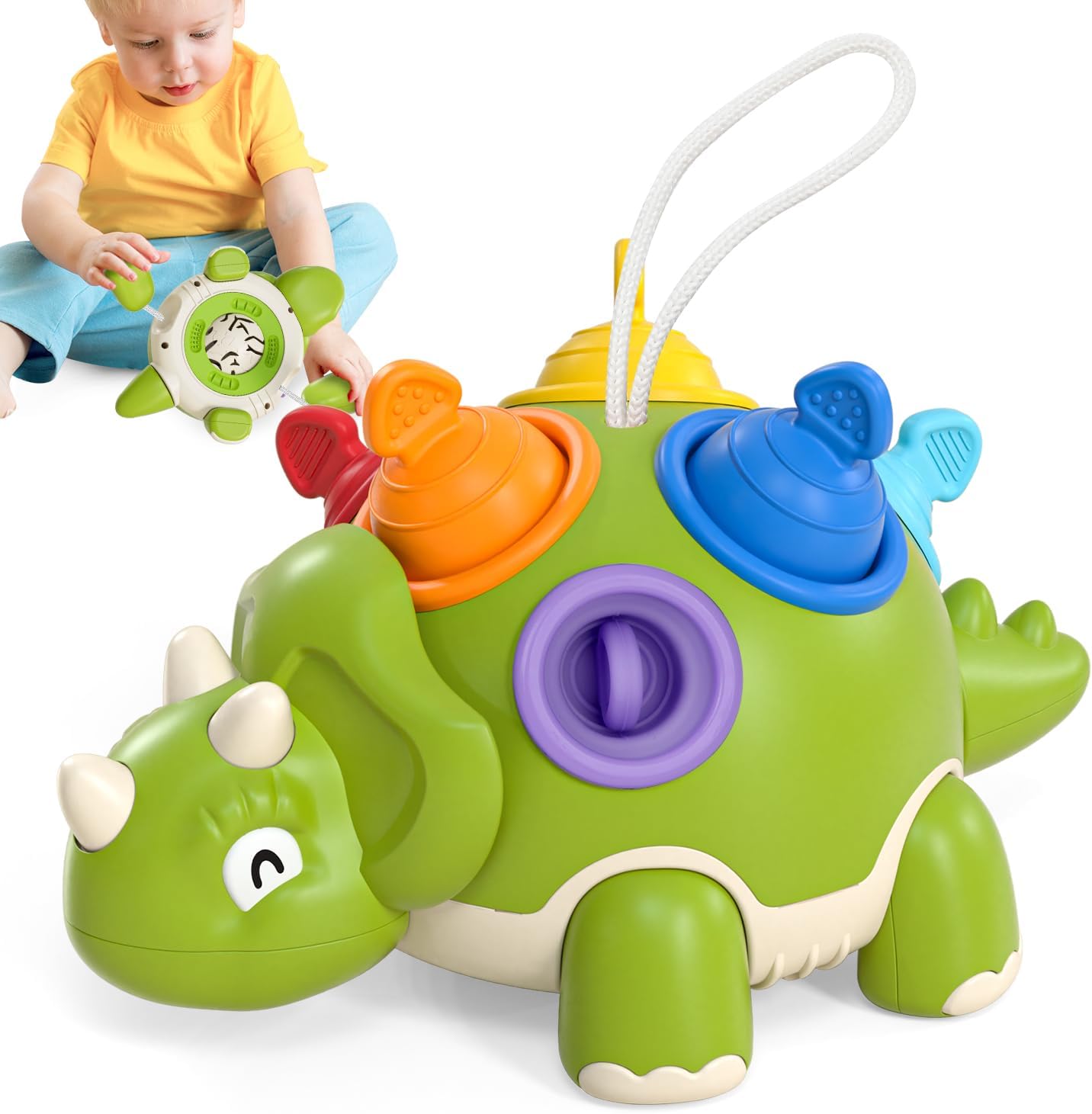 lehoo castle baby toys for 1 year old, montessori toys for toddlers, baby sensory toys for toddler, dinosaur sensory toys early educational travel toys for boys girls(green) lehoo castle baby toys for 1 year old, montessori toys for toddlers, baby sensory toys for toddler, dinosaur sensory toys early educational travel toys for boys girls(green)