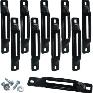 lifgarfe 10pcs e track single slot tie downs e track single strap tie down anchors used as tie down anchor point for trailers,pickups,vans,trucks