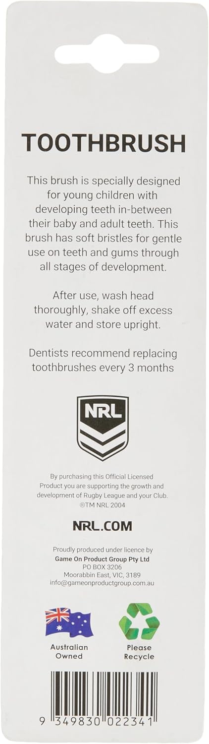 nrl kids broncos mascot toothbrush (pack of 2) nrl kids broncos mascot toothbrush (pack of 2)