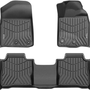 kiwi master car floor mat fit for land cruiser 200 series my 2013 2021 3d tpe anti slip floor mats custom fit front & rear liner waterproof, all weather protection
