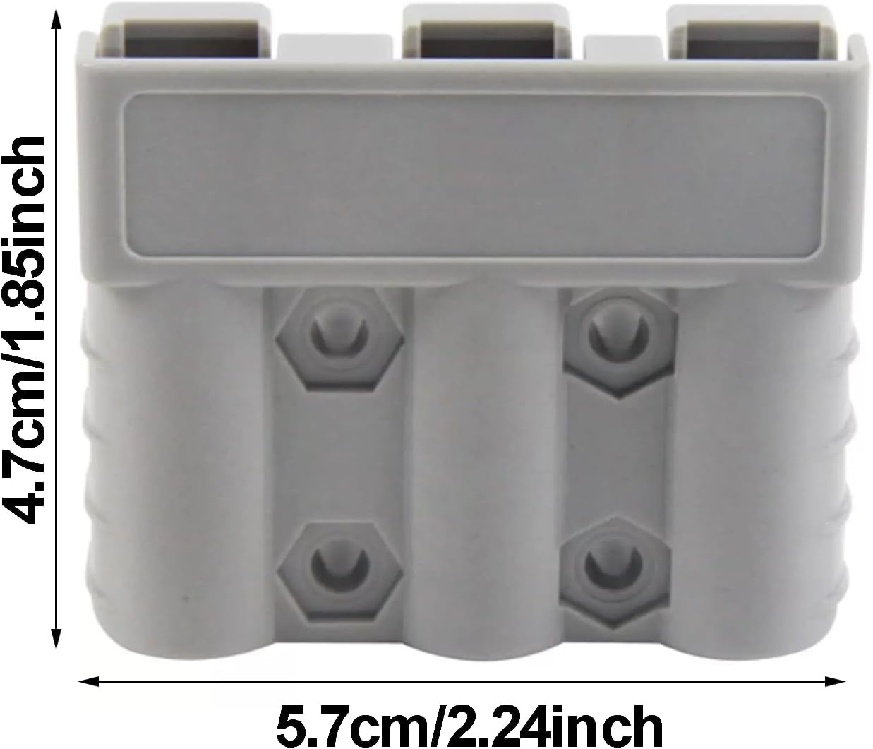 anderson style 3 pin 3 pole battery connector, 50 amp 6awg quick connect/disconnect for dc dc chargers, solar panels, trailers, 4wd, caravans (1 pcs) anderson style 3 pin 3 pole battery connector, 50 amp 6awg quick connect/disconnect for dc dc chargers, solar panels, trailers, 4wd, caravans (1 pcs)