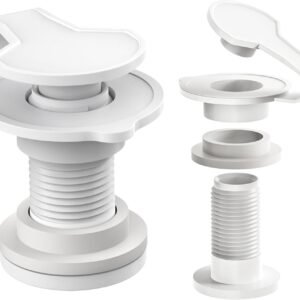 prosocool cooler drain plug kit replacement for coleman xtreme coolers 50qt 58qt 82qt ice box drain plug, rubbermaid drain plug assembly with 1.5" shaft length 2 pack