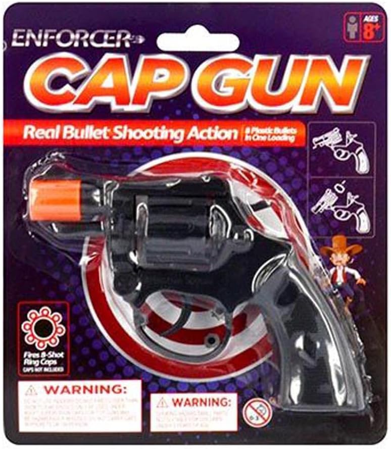 yatsal cap gun, black yatsal cap gun, black
