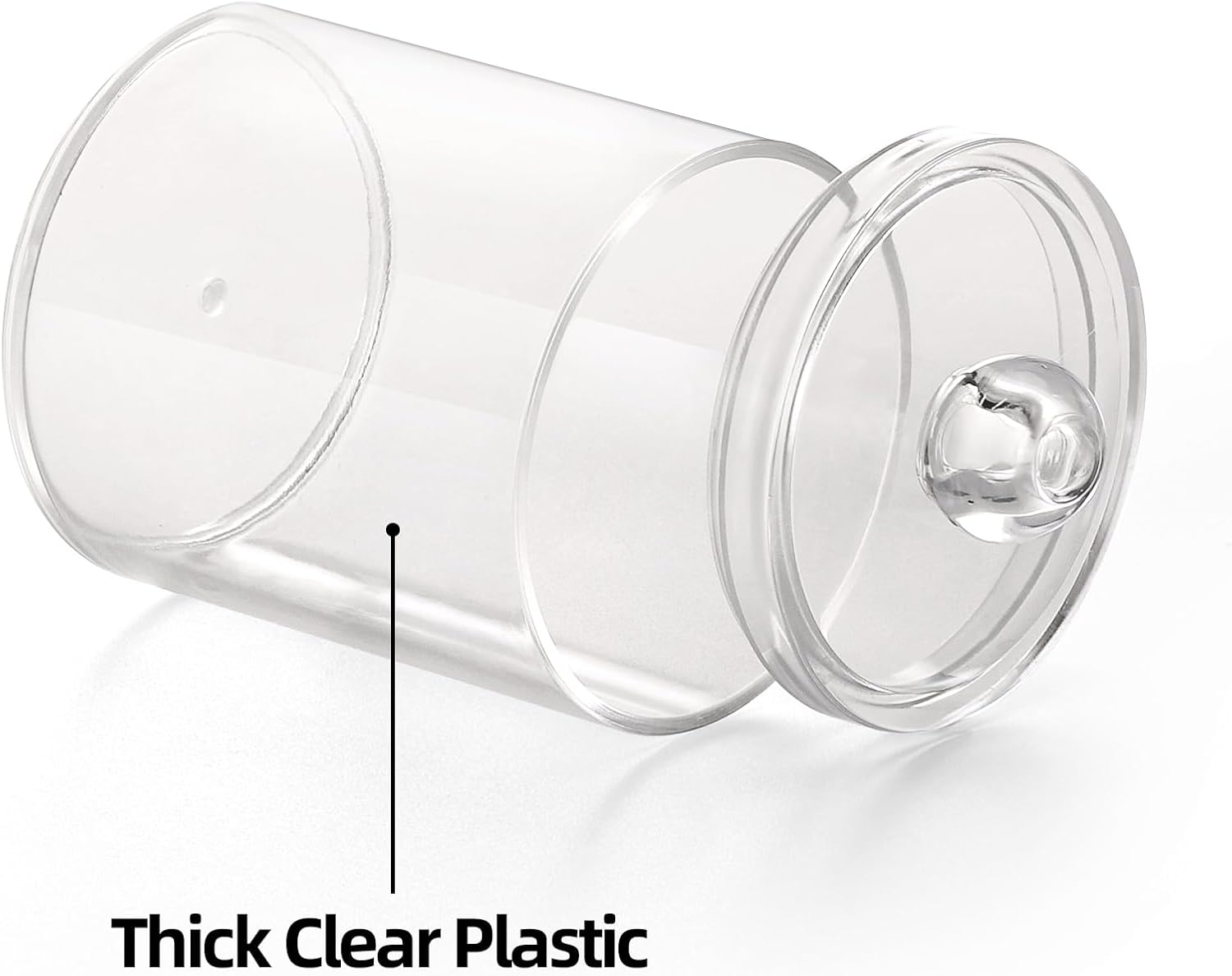 tbestmax 4 pack qtip holder restroom bathroom organizers with clear plastic apothecary jars for cotton swab, round pads, floss tbestmax 4 pack qtip holder restroom bathroom organizers with clear plastic apothecary jars for cotton swab, round pads, floss