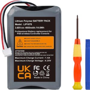 tectra 4000mah lip1708 battery for sony ps5 playstation 5 dual sense controller cfi zct1w gamepad