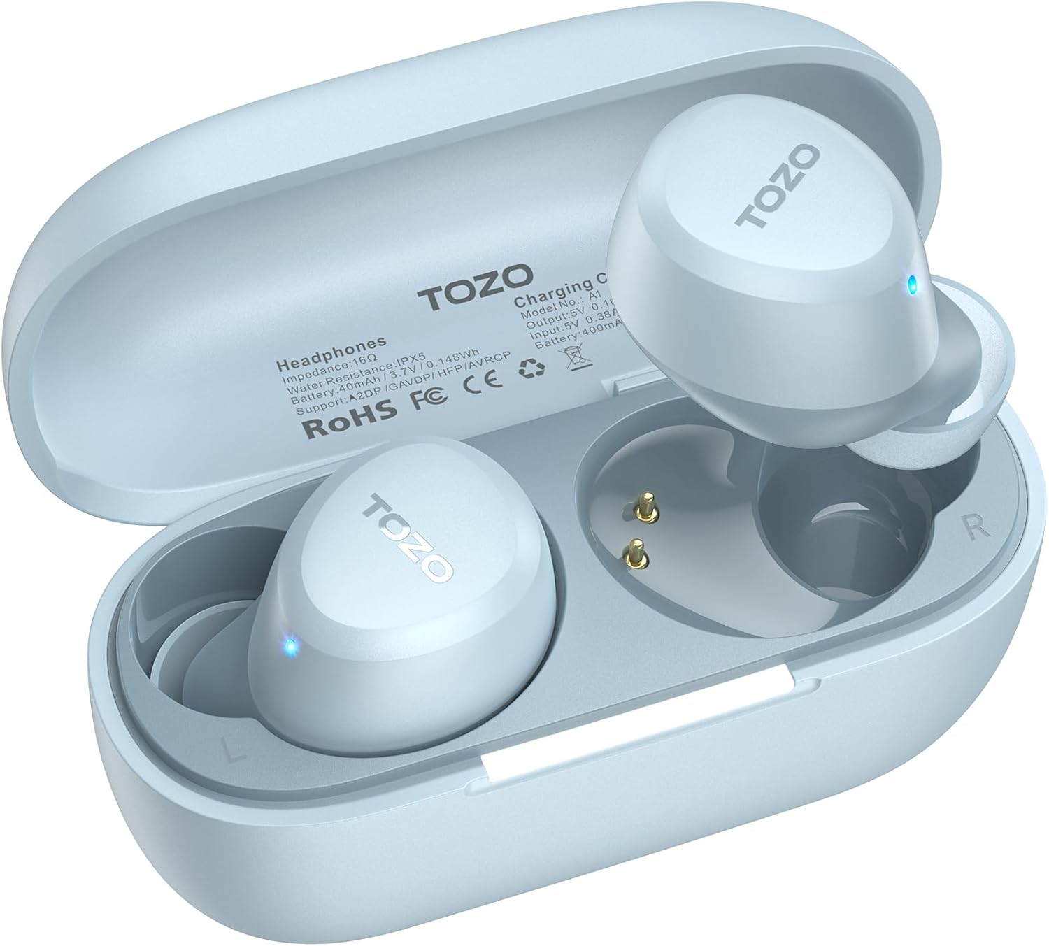 tozo new version a1 wireless earbuds bluetooth 5.3 light weight in ear ipx5 waterproof headphones 2 mic for ai calls, immersive premium sound bass headset with charging case, 32 preset eqs via app tozo new version a1 wireless earbuds bluetooth 5.3 light weight in ear ipx5 waterproof headphones 2 mic for ai calls, immersive premium sound bass headset with charging case, 32 preset eqs via app