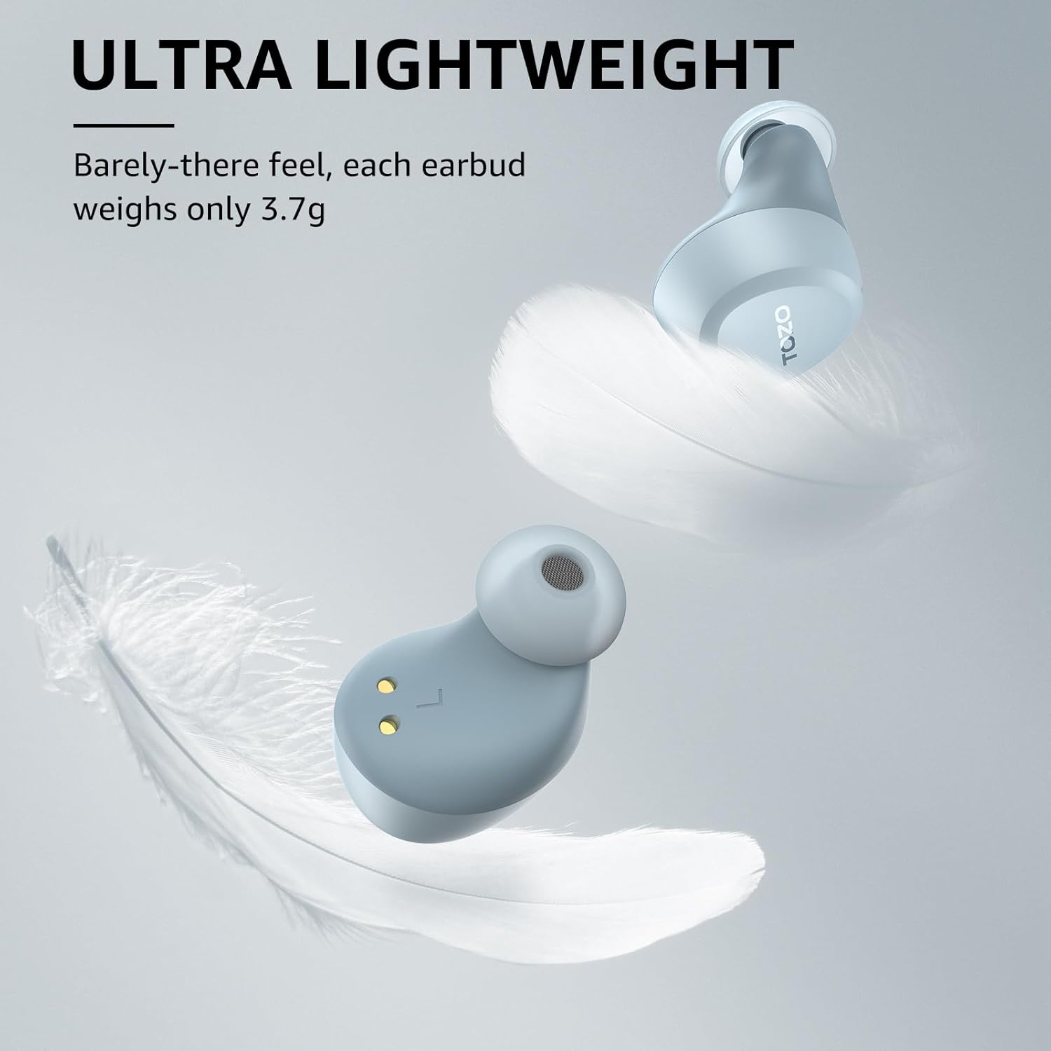 tozo new version a1 wireless earbuds bluetooth 5.3 light weight in ear ipx5 waterproof headphones 2 mic for ai calls, immersive premium sound bass headset with charging case, 32 preset eqs via app tozo new version a1 wireless earbuds bluetooth 5.3 light weight in ear ipx5 waterproof headphones 2 mic for ai calls, immersive premium sound bass headset with charging case, 32 preset eqs via app