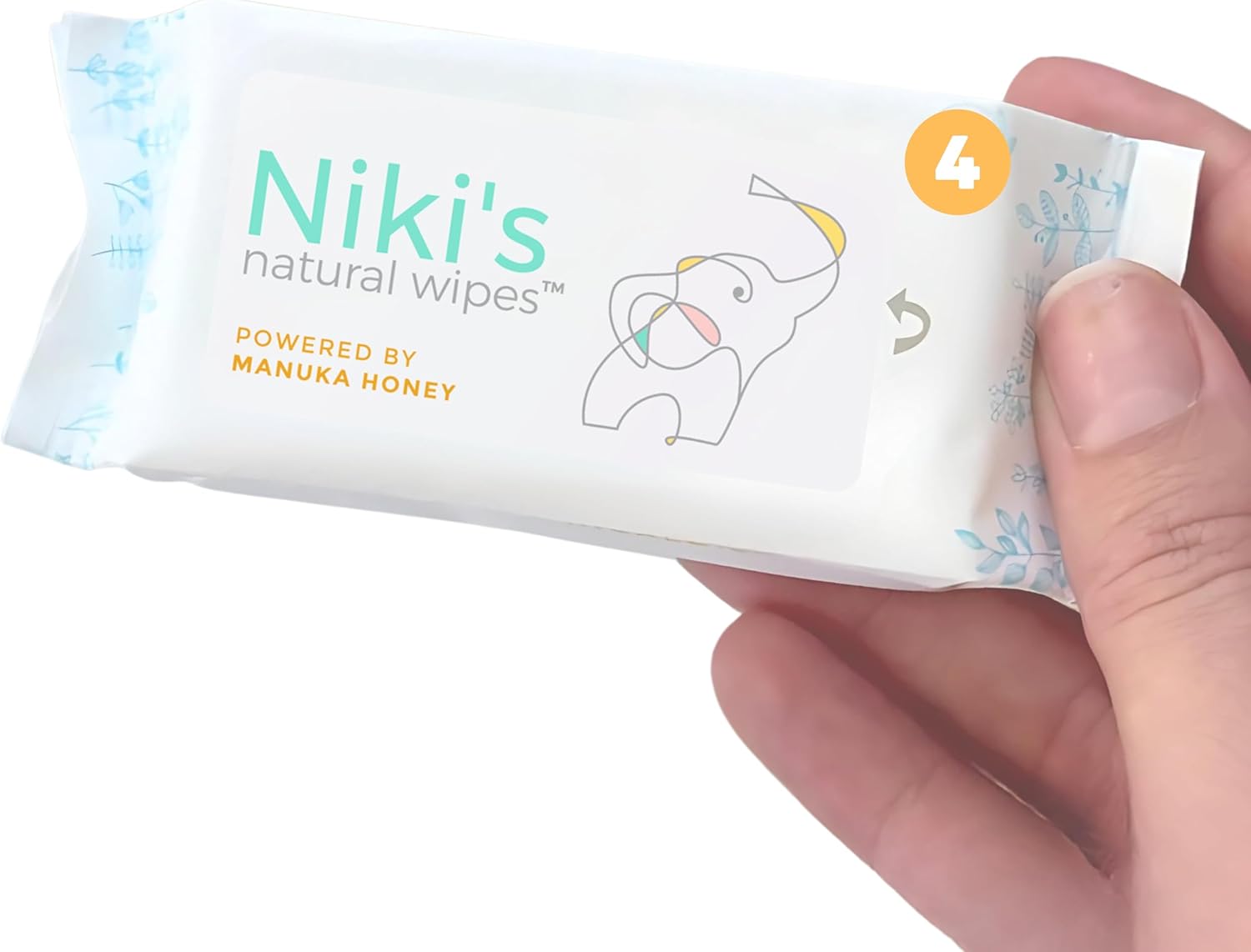 niki's natural pocket baby wipes | organic baby wipes sensitive | made with manuka honey and coconut oil, unscented | ewg verified | 32 wipes (4 pack x 8 count wipes) niki's natural pocket baby wipes | organic baby wipes sensitive | made with manuka honey and coconut oil, unscented | ewg verified | 32 wipes (4 pack x 8 count wipes)