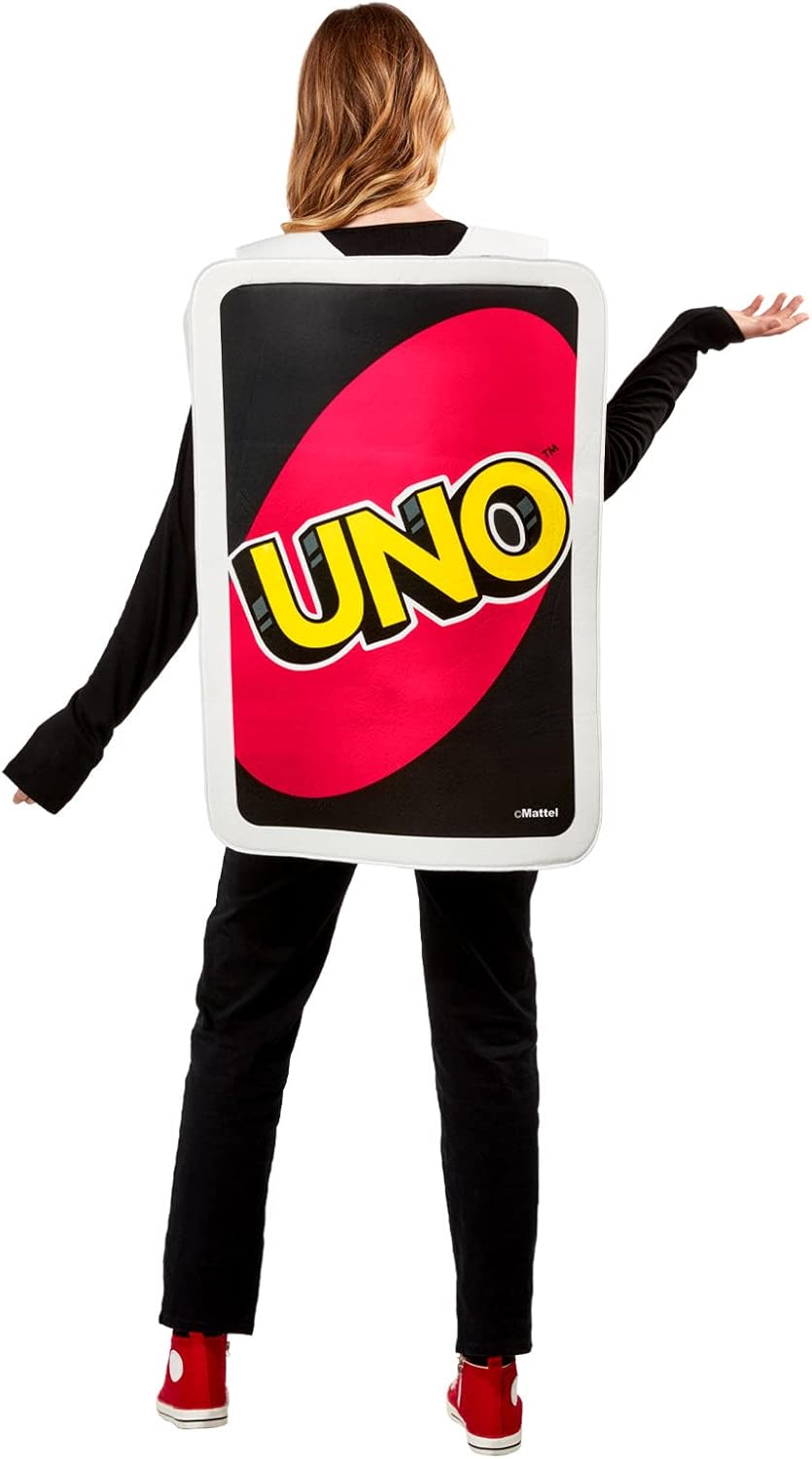 rubie's adult mattel games uno wild card costume, as shown, one size rubie's adult mattel games uno wild card costume, as shown, one size