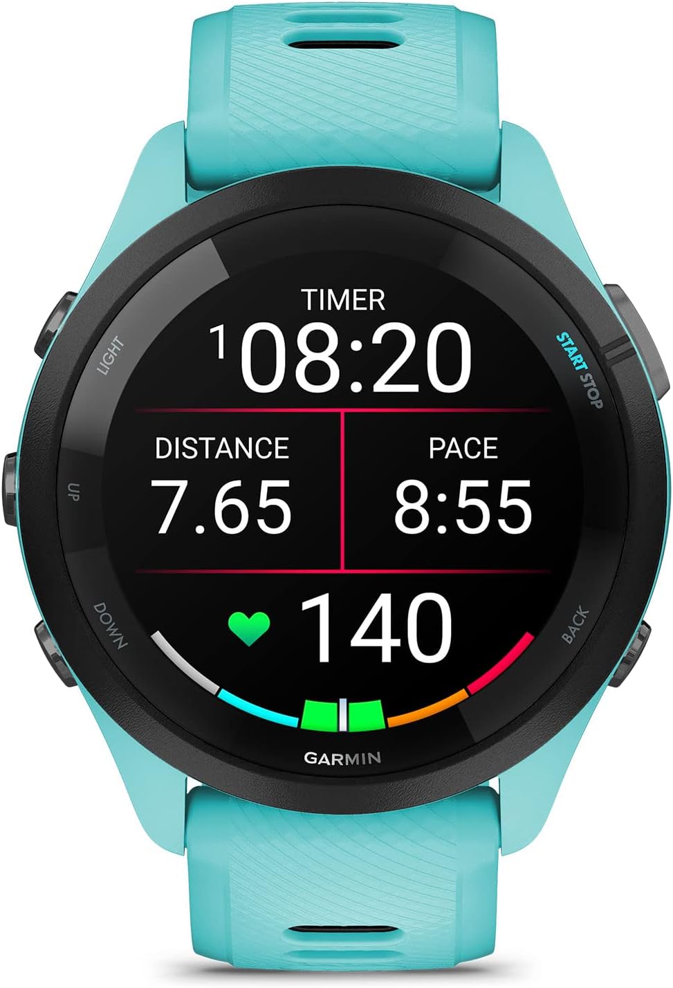 garmin forerunner 265 black bezel with aqua/black band garmin forerunner 265 black bezel with aqua/black band