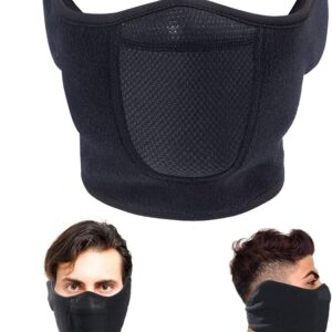 omenex balaclava half face mask windproof men women for skiing snowboarding motorcycling winter outdoor sports highly breathable (half face)