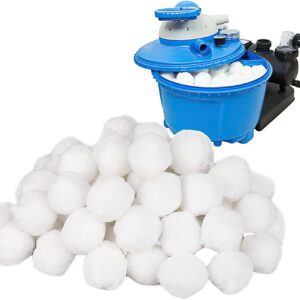 polysphere pool filtration balls reusable pool scum absorber | floating pool filter absorbing ball filter media for swimming pool/aquarium/fish tank sand filters
