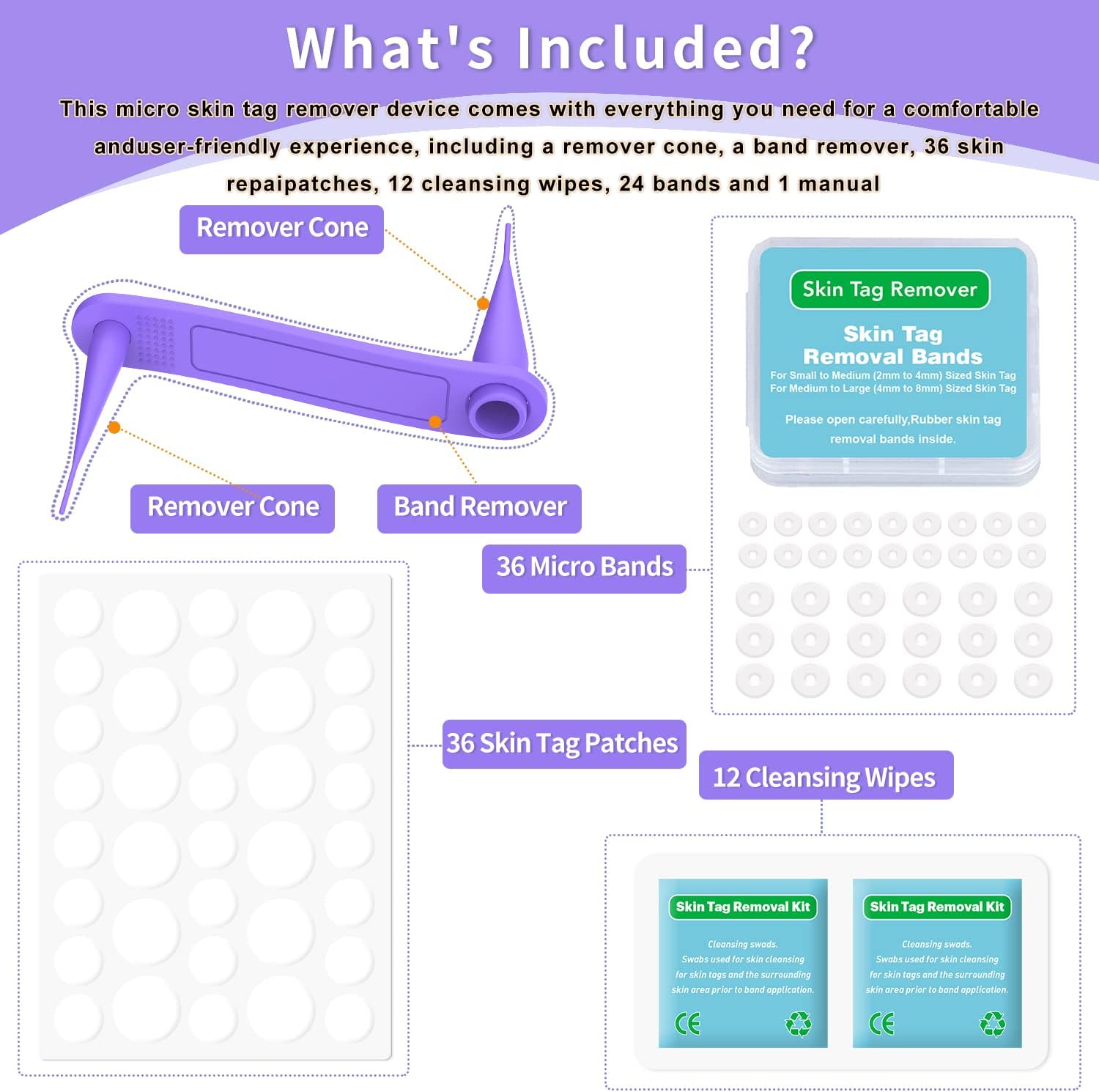 2 in 1 skin tag removal kit safe for small to large (2mm 8.5mm) skin tags for most body 2 in 1 skin tag removal kit safe for small to large (2mm 8.5mm) skin tags for most body