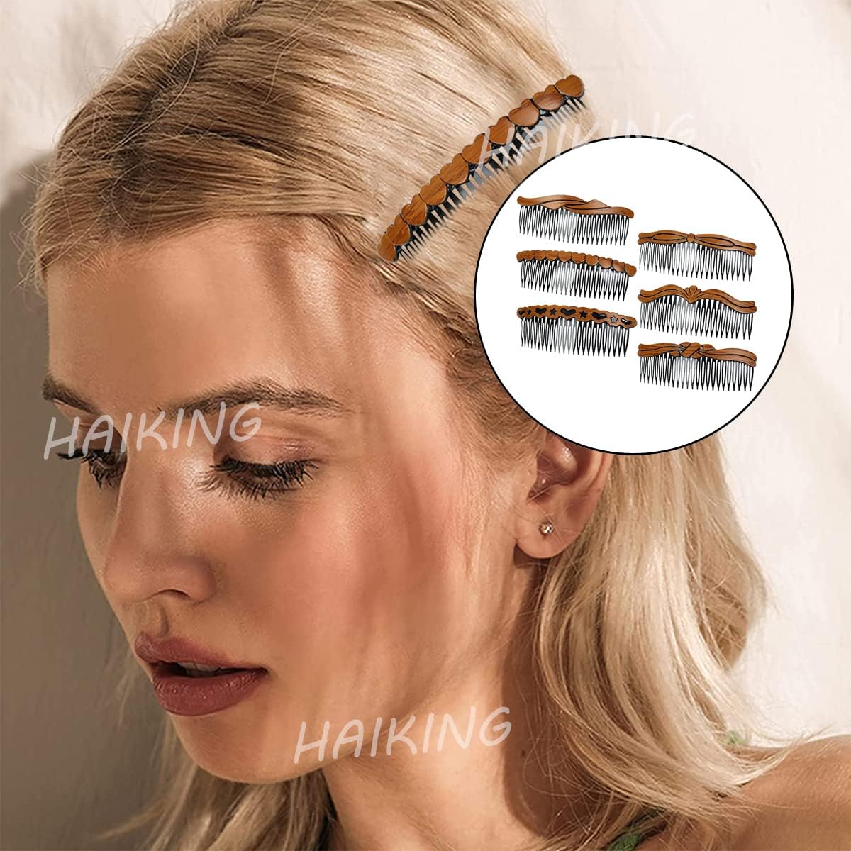 french hair side comb, 6 pcs different vintage elegant hair comb clip for women girls, wedding style, fine hair accessories french hair side comb, 6 pcs different vintage elegant hair comb clip for women girls, wedding style, fine hair accessories