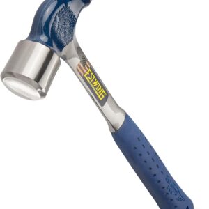 estwing ball peen hammer 24 oz metalworking tool with forged steel construction & shock reduction grip e3 24bp
