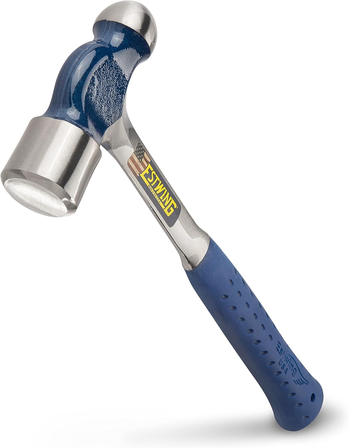 estwing ball peen hammer 24 oz metalworking tool with forged steel construction & shock reduction grip e3 24bp estwing ball peen hammer 24 oz metalworking tool with forged steel construction & shock reduction grip e3 24bp