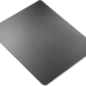 vaydeer hard metal mouse pad for desk black metal aluminum mouse pad mat smooth magic ultra thin double side mouse mat waterproof for gaming and office, 9.05x7.08 inch