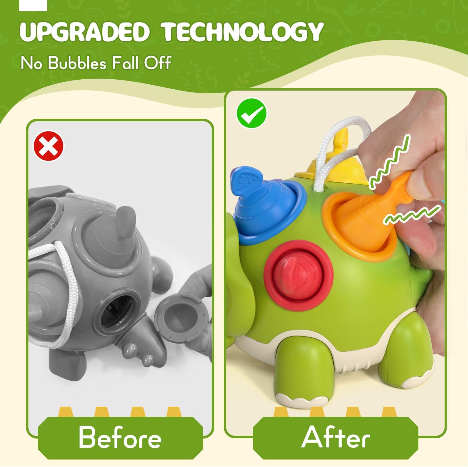 lehoo castle baby toys for 1 year old, montessori toys for toddlers, baby sensory toys for toddler, dinosaur sensory toys early educational travel toys for boys girls(green) lehoo castle baby toys for 1 year old, montessori toys for toddlers, baby sensory toys for toddler, dinosaur sensory toys early educational travel toys for boys girls(green)