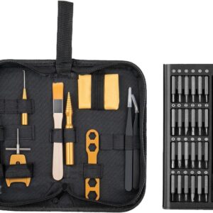 qua'annyu upgraded fishing reel maintenance kit | reel cleaning kit | fishing reel care kit | fishing rod repair kit | saltwater ice fishing multitool kit (basic set + 24 in 1 screwdriver)