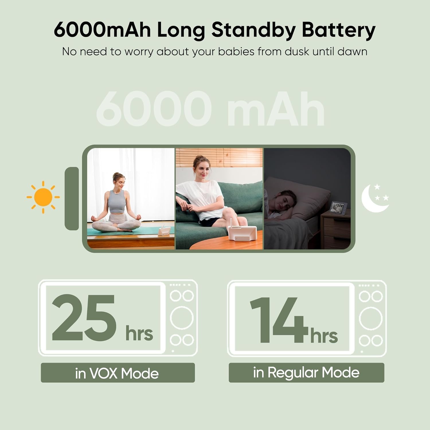 bonoch 7" 720p baby monitor with camera and night vision, video baby camera monitor no wifi with 6000mah battery, 2 way talk, temperature, hack proof, remote ptz, 8 lullabies bonoch 7" 720p baby monitor with camera and night vision, video baby camera monitor no wifi with 6000mah battery, 2 way talk, temperature, hack proof, remote ptz, 8 lullabies