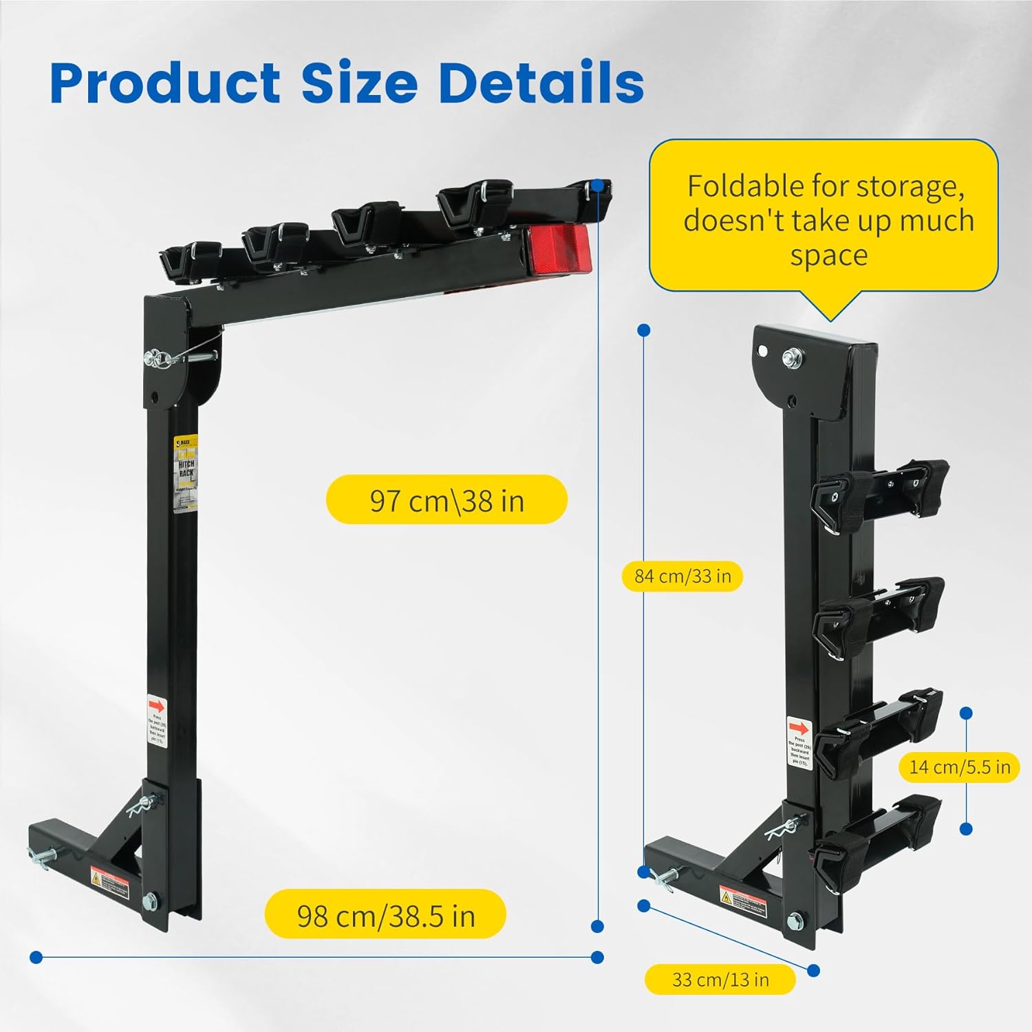 maxxhaul 70210 hitch mount bike rack 4 bike rack, black for cars trucks suv's minivans, large maxxhaul 70210 hitch mount bike rack 4 bike rack, black for cars trucks suv's minivans, large