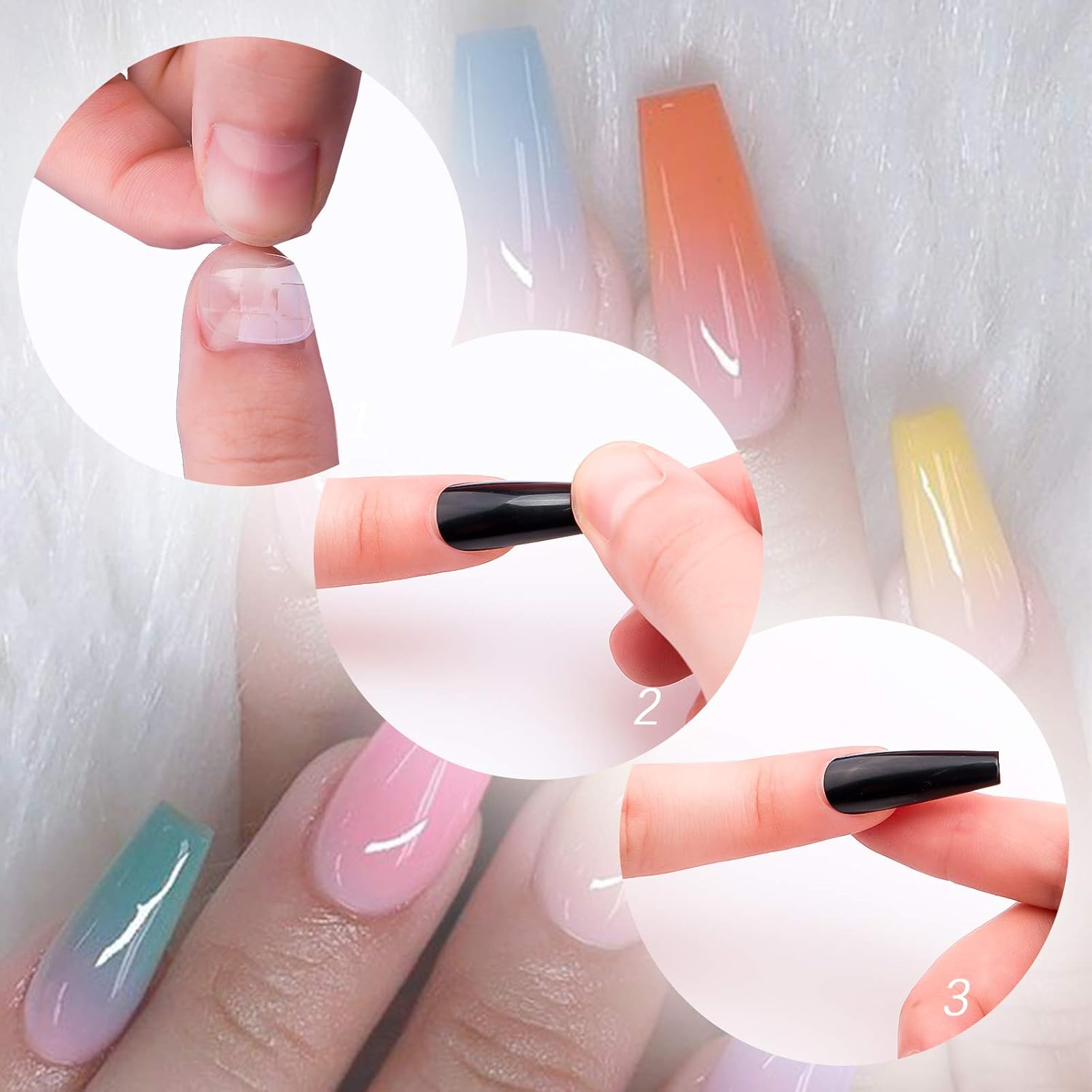 savita 100pcs extra long press on nails acrylic artificial fake nails coffin long ballerina full cover false nails for nail art, nail salon supplies (10 sizes) (black) savita 100pcs extra long press on nails acrylic artificial fake nails coffin long ballerina full cover false nails for nail art, nail salon supplies (10 sizes) (black)