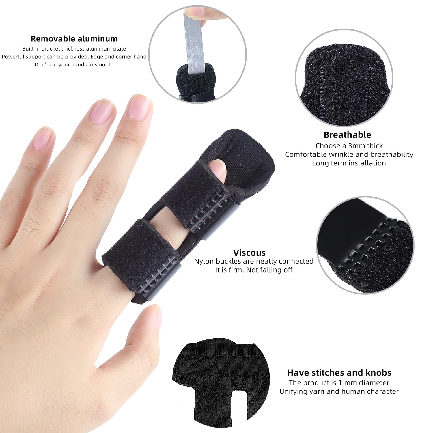 4 pcs trigger finger splints/brace for knuckle immobilization, broken finger protection, straightening & arthritis pain relief (blue) 4 pcs trigger finger splints/brace for knuckle immobilization, broken finger protection, straightening & arthritis pain relief (blue)