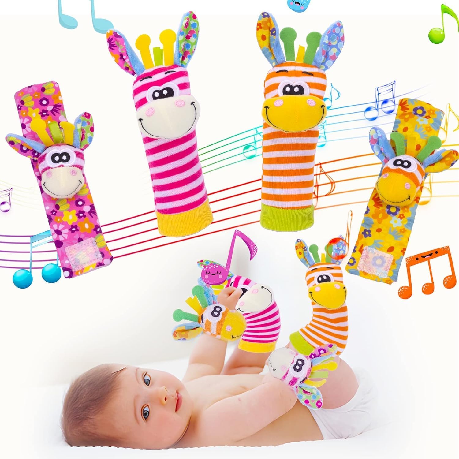 wrist rattles baby socks baby toys set soft sensory toys for babies cartoon animal rattles sock early development toy baby shower birth gift for newborn infant baby boy girl 0 to 3 years old wrist rattles baby socks baby toys set soft sensory toys for babies cartoon animal rattles sock early development toy baby shower birth gift for newborn infant baby boy girl 0 to 3 years old