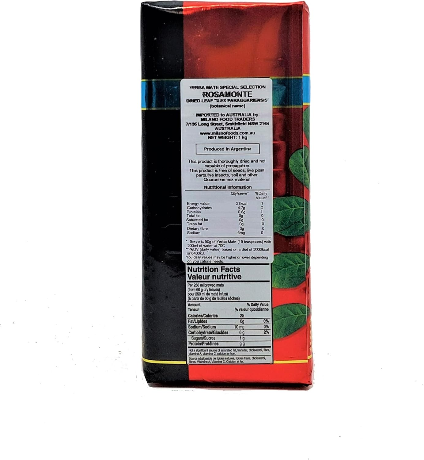rosamonte yerba mate special selection tea , 1 kg rosamonte yerba mate special selection tea , 1 kg