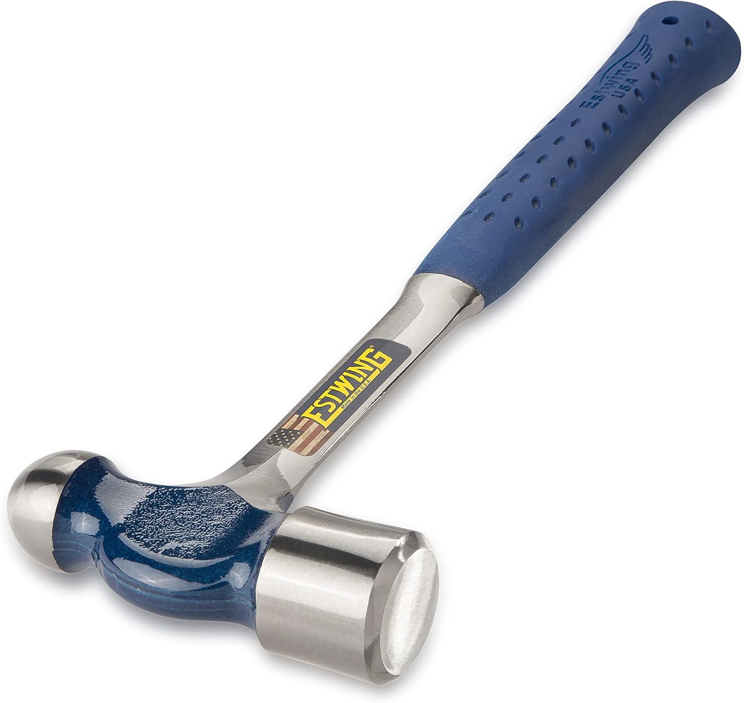 estwing ball peen hammer 24 oz metalworking tool with forged steel construction & shock reduction grip e3 24bp estwing ball peen hammer 24 oz metalworking tool with forged steel construction & shock reduction grip e3 24bp