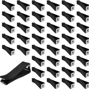 car air vent clips with square head, 100 pieces, black, air freshener outlet decorative clips for auto, office, home