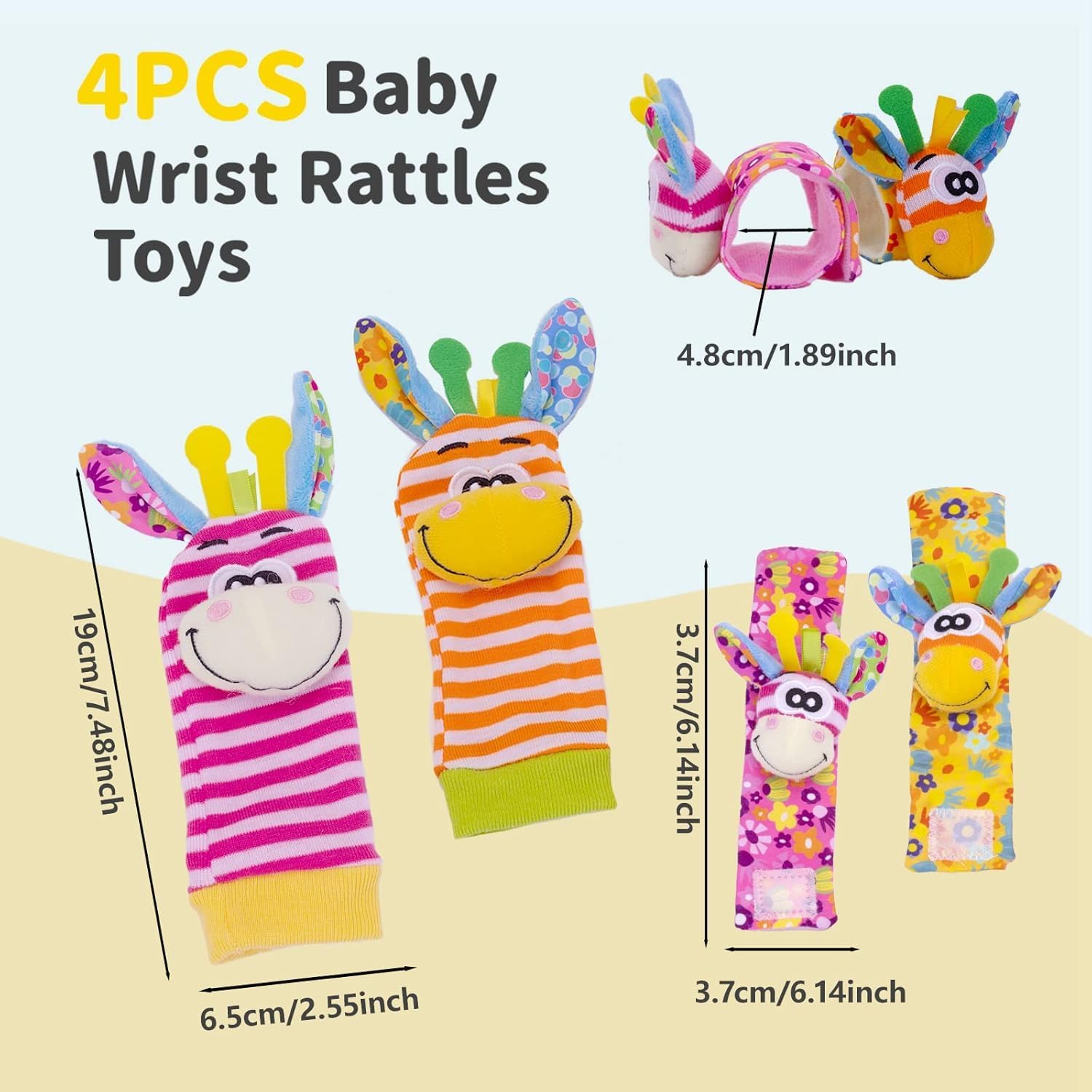 wrist rattles baby socks baby toys set soft sensory toys for babies cartoon animal rattles sock early development toy baby shower birth gift for newborn infant baby boy girl 0 to 3 years old wrist rattles baby socks baby toys set soft sensory toys for babies cartoon animal rattles sock early development toy baby shower birth gift for newborn infant baby boy girl 0 to 3 years old