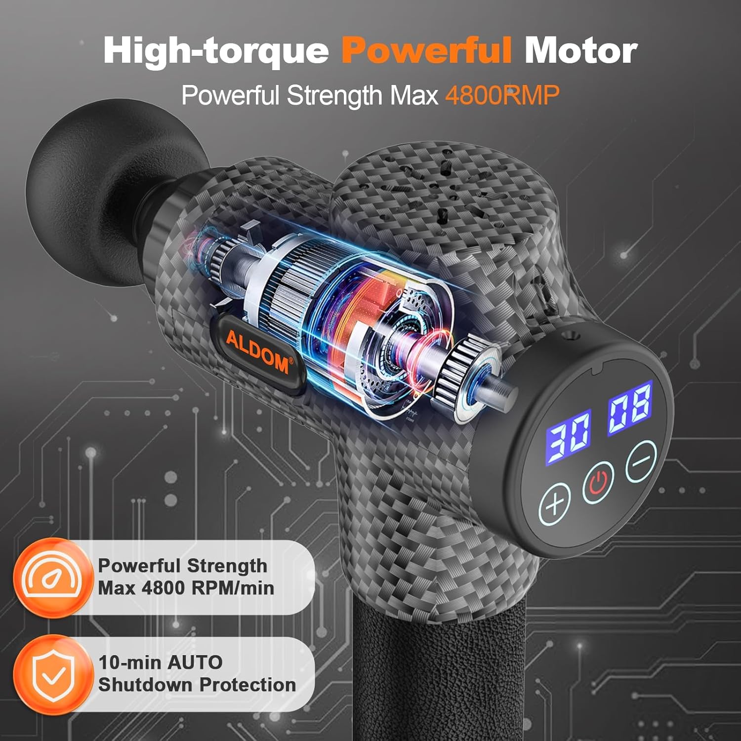 massage gun, 30 speed levels, portable powerful massage gun for daily use, sports lovers, super quiet high speed motor massage gun, 30 speed levels, portable powerful massage gun for daily use, sports lovers, super quiet high speed motor