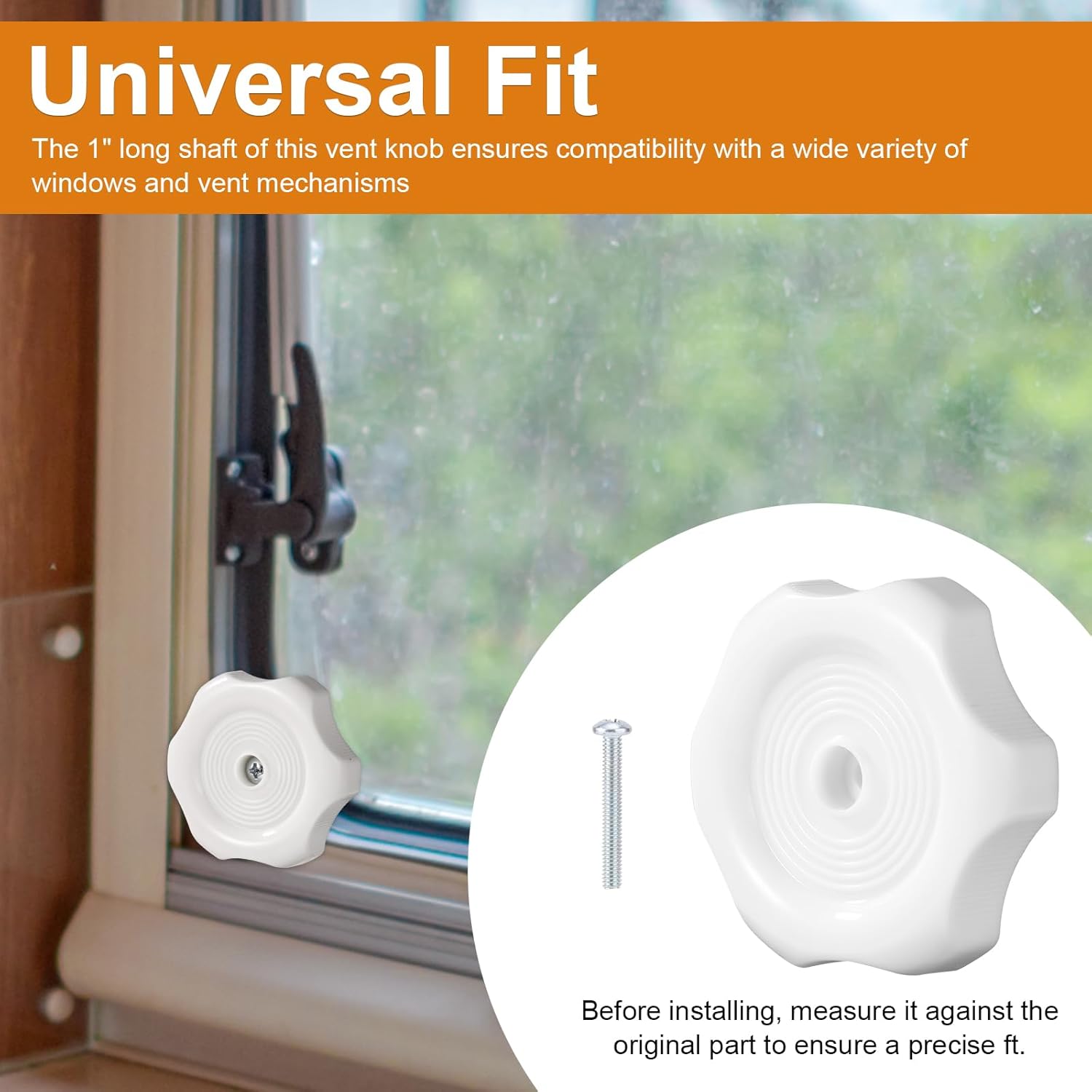 gosknor 3 pack rv window and vent knob, 1" shaft 2 1/4" diameter camper trailer window knobs rv window latch knob with screws for rv replacement parts interior hardware accessories (white) gosknor 3 pack rv window and vent knob, 1" shaft 2 1/4" diameter camper trailer window knobs rv window latch knob with screws for rv replacement parts interior hardware accessories (white)
